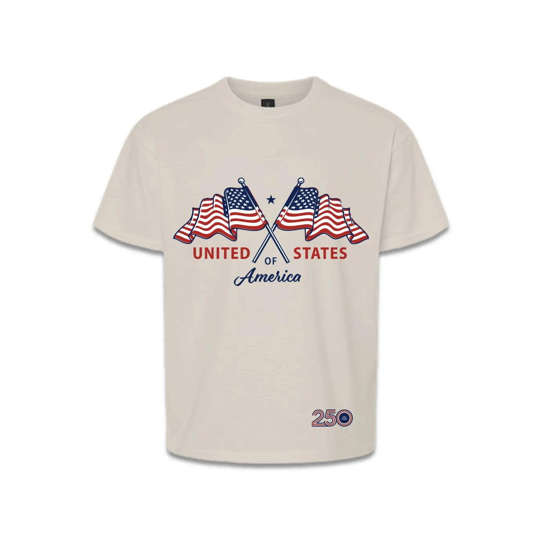 Youth Beige T-Shirt — USA