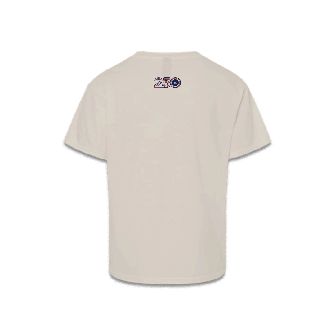 beige kids tshirt back