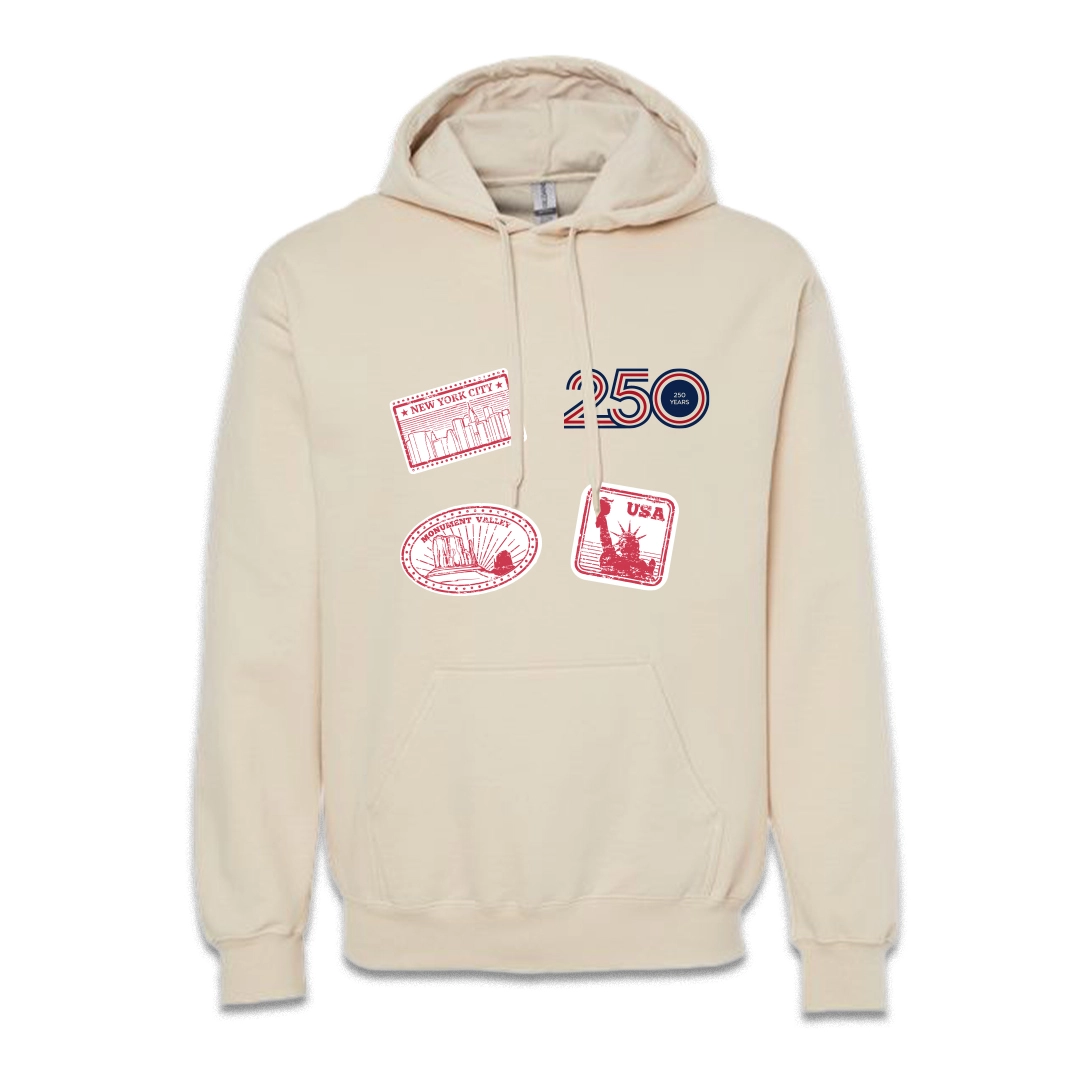 Unisex Beige Hoodie — Stickers