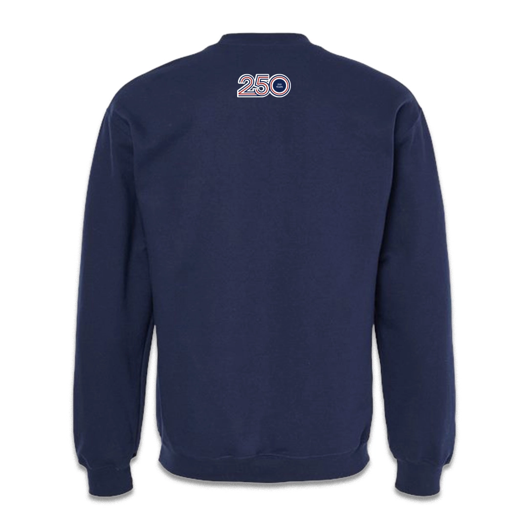 blue sweatshirt back