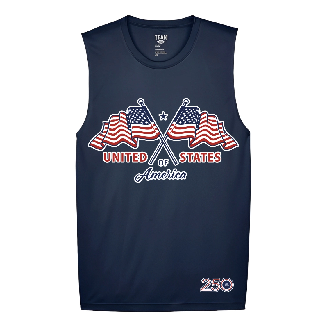Men's Blue Tank Top — USA