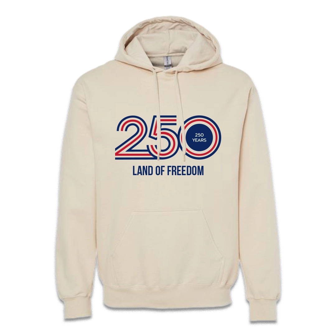 Unisex Beige Hoodie - Land of Freedom