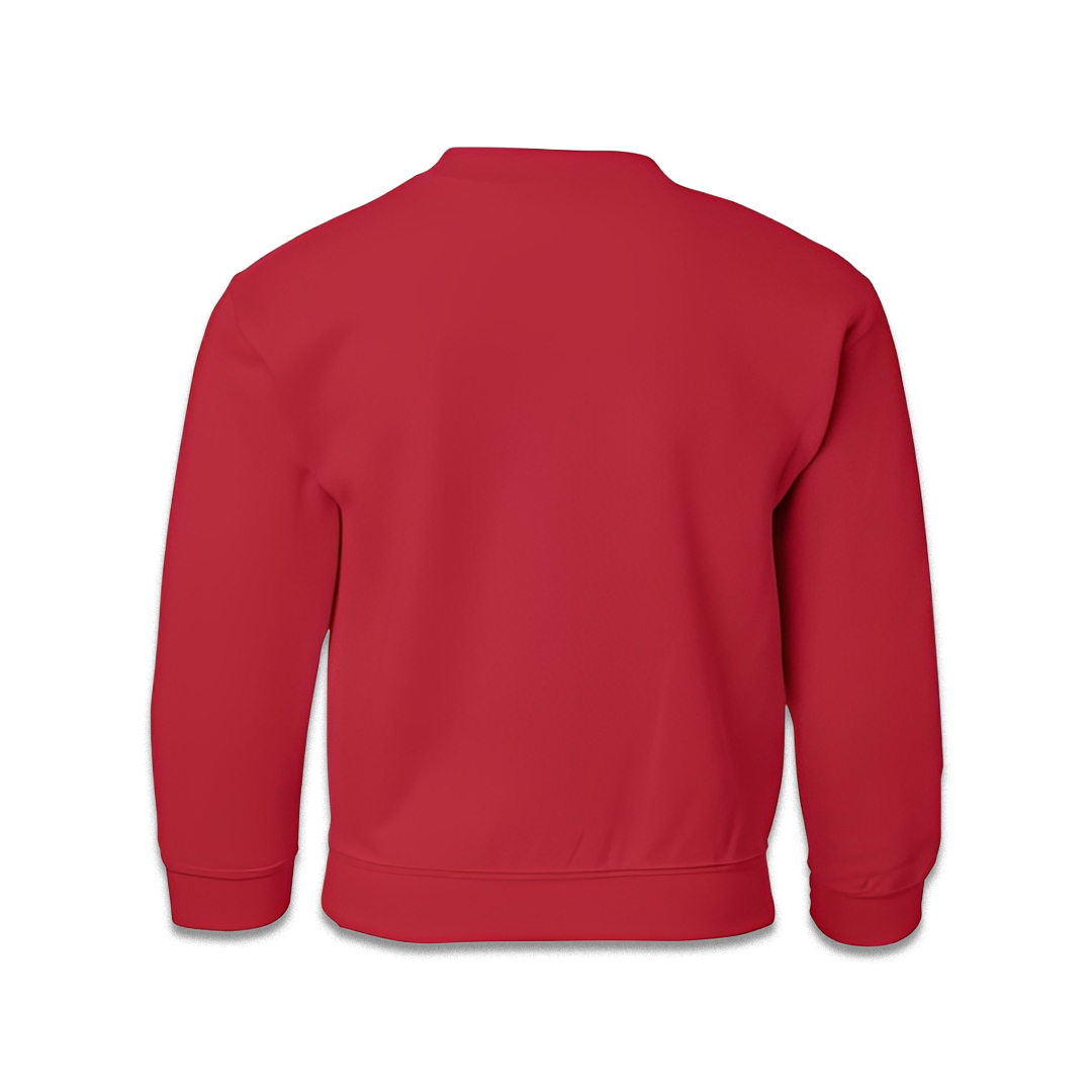 red sweatshirt back