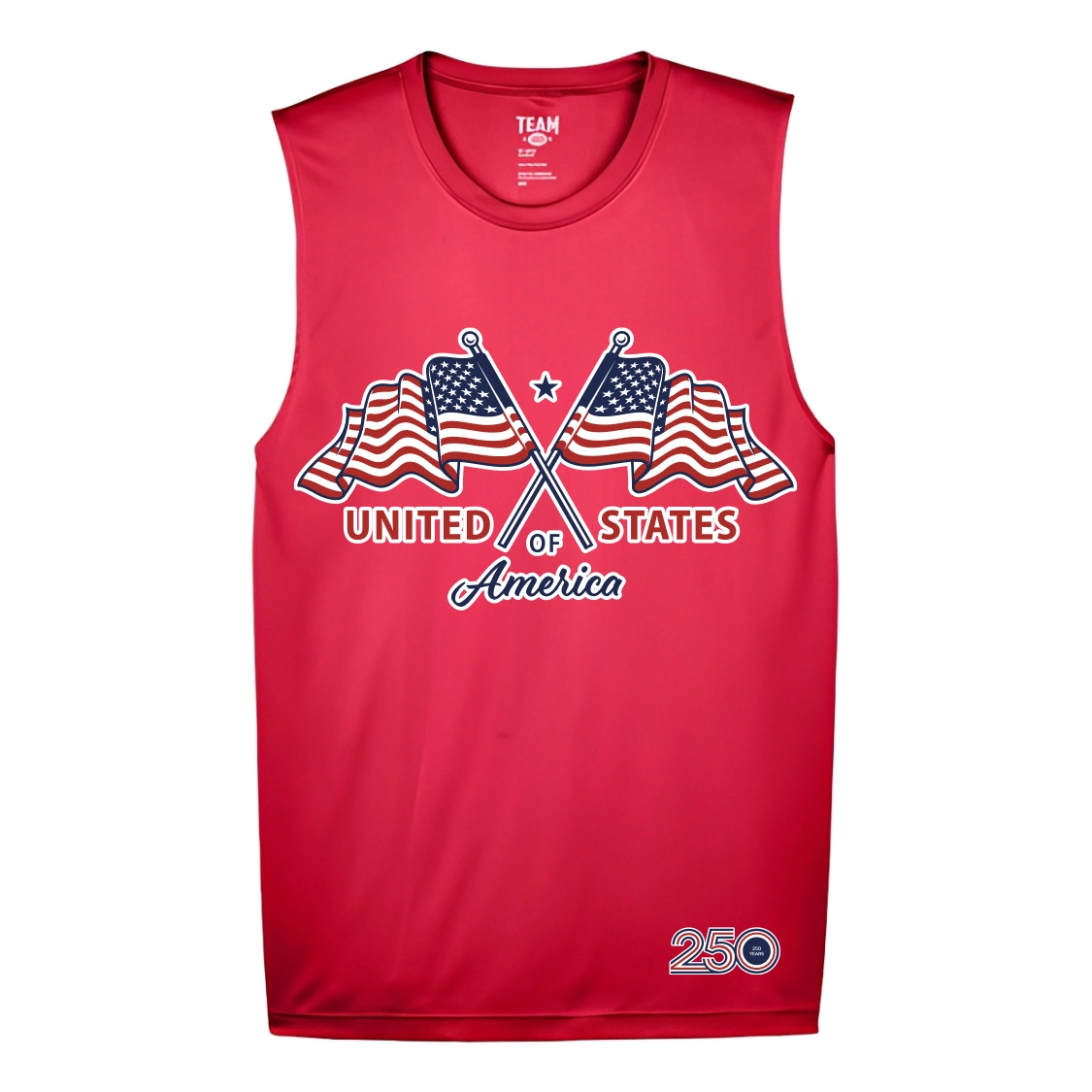 Men's Red Tank Top — USA