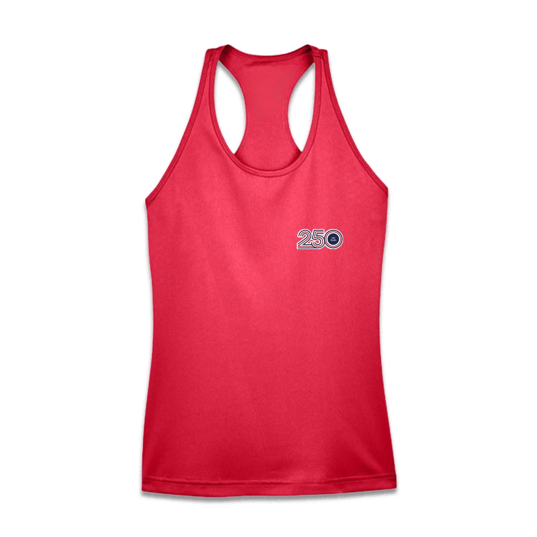 Women's Red Tank Top — Flag & Eagle