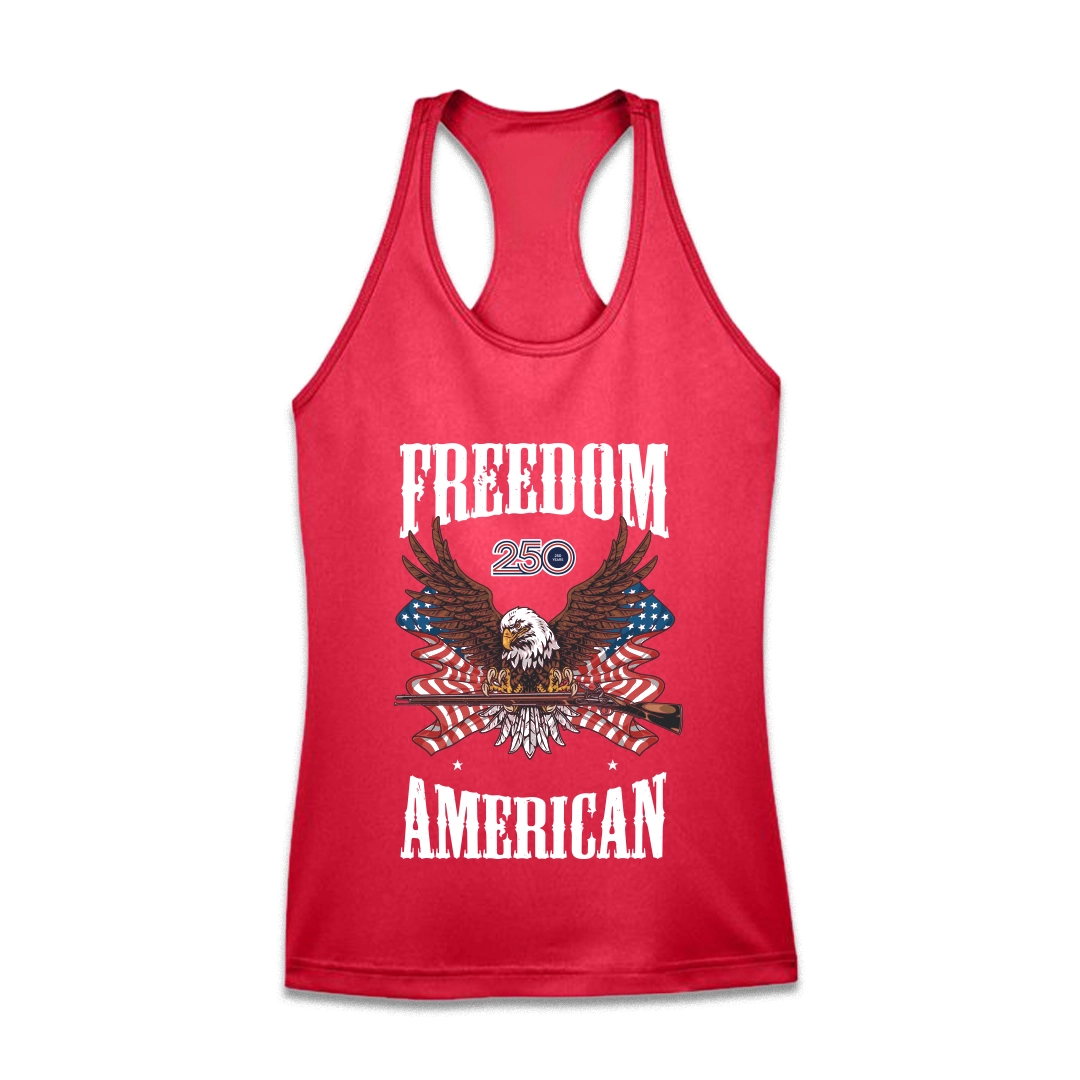 Women's Red Tank Top — Freedom