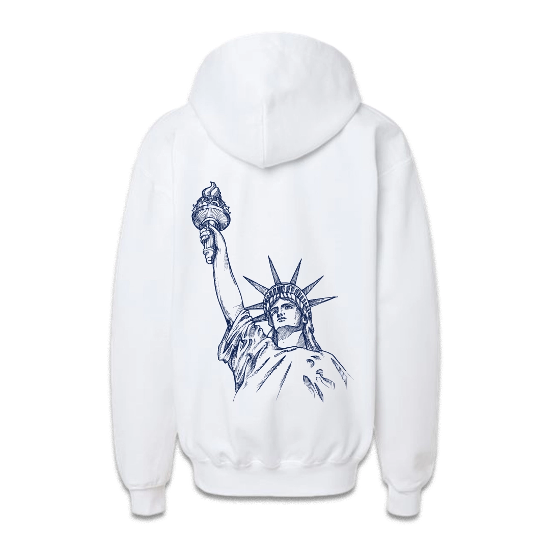 white kids hoodie back