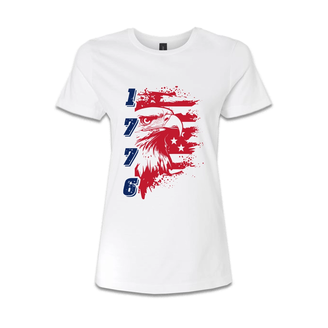 Women's White T-Shirt — Independence Year